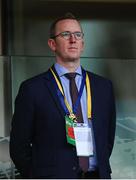 31 May 2024; FAI interim chief executive David Courell before the 2025 UEFA Women's European Championship qualifying match between Republic of Ireland and Sweden at Aviva Stadium in Dublin. Photo by Stephen McCarthy/Sportsfile