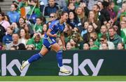 31 May 2024; Johanna Rytting Kaneryd of Sweden celebrates after scoring her side's first goal during the 2025 UEFA Women's European Championship qualifying match between Republic of Ireland and Sweden at Aviva Stadium in Dublin. Photo by Stephen McCarthy/Sportsfile