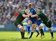 31 May 2024; Tommy O'Brien of Leinster is tackled by Joe Joyce, left, and Seán O'Brien of Connacht during the United Rugby Championship match between Leinster and Connacht at the RDS Arena in Dublin. Photo by Sam Barnes/Sportsfile