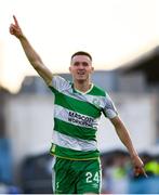 31 May 2024; Johnny Kenny of Shamrock Rovers celebrates after scoring his side's first goal during the SSE Airtricity Men's Premier Division match between Drogheda United and Shamrock Rovers at Weavers Park in Drogheda, Louth. Photo by Shauna Clinton/Sportsfile