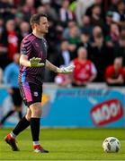 31 May 2024; Galway United goalkeeper Brendan Clarke during the SSE Airtricity Men's Premier Division match between St Patrick's Athletic and Galway United at Richmond Park in Dublin. Photo by Stephen Marken/Sportsfile