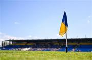 1 June 2024; A sideline flag is seen before the GAA Football All-Ireland Senior Championship Round 2 match between Roscommon and Mayo at Dr Hyde Park in Roscommon. Photo by Ben McShane/Sportsfile
