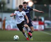 31 May 2024; Archie Davies of Dundalk in action against Will Patching of Derry City during the SSE Airtricity Men's Premier Division match between Dundalk and Derry City at Oriel Park in Dundalk, Louth. Photo by Michael P Ryan/Sportsfile