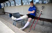 1 June 2024; Injured Cavan player Paddy Lynch before the GAA Football All-Ireland Senior Championship Round 2 match between Cavan and Dublin at Kingspan Breffni in Cavan. Photo by Ramsey Cardy/Sportsfile