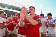 1 June 2024; Seán O’Brien of Munster after his side's victory in the United Rugby Championship match between Munster and Ulster at Thomond Park in Limerick. Photo by Seb Daly/Sportsfile