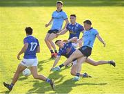 1 June 2024; Seán Bugler of Dublin shoots to score his side's fourth goal during the GAA Football All-Ireland Senior Championship Round 2 match between Cavan and Dublin at Kingspan Breffni in Cavan. Photo by Ramsey Cardy/Sportsfile