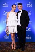 1 June 2024; Cormac Foley and Laoise Geraghty on arrival at the 2024 Leinster Rugby Awards Ball at The InterContinental Hotel in Dublin. Photo by Harry Murphy/Sportsfile