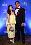 1 June 2024; Michael and Sekarani Ala'alatoa on arrival at the 2024 Leinster Rugby Awards Ball at The InterContinental Hotel in Dublin. Photo by Harry Murphy/Sportsfile