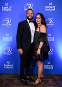 1 June 2024; Jamison Gibson-Park and Patti Grogan on arrival at the 2024 Leinster Rugby Awards Ball at The InterContinental Hotel in Dublin. Photo by Harry Murphy/Sportsfile