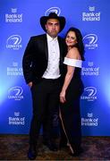 1 June 2024; Charlie and Gaynor Ngatai on arrival at the 2024 Leinster Rugby Awards Ball at The InterContinental Hotel in Dublin. Photo by Harry Murphy/Sportsfile