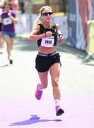2 June 2024; Participant Melissa Clarke during the 2024 Vhi Women’s Mini Marathon. More than 25,000 women from all over the country took to the streets of Dublin to run, walk and jog the 10km route, raising much needed funds for hundreds of charities around the country. For further information please log on to www.vhiwomensminimarathon.ie. Photo by David Fitzgerald/Sportsfile
