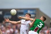 2 June 2024; Matthew Tierney of Galway in action against Kevin Maguire of Westmeath during the GAA Football All-Ireland Senior Championship Round 2 match between Westmeath and Galway at TEG Cusack Park in Mullingar, Westmeath. Photo by Matt Browne/Sportsfile