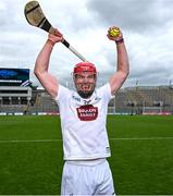 2 June 2024; Cian Boran of Kildare celebrates after the Christy Ring Cup final match between Kildare and Derry at Croke Park in Dublin. Photo by Ray McManus/Sportsfile