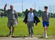 2 June 2024; From left, Noel Galvin, Matt Kennelly, and James Gould, from Listowel before the GAA Football All-Ireland Senior Championship Round 2 match between Meath and Kerry at Páirc Tailteann in Navan, Meath. Photo by Stephen Marken/Sportsfile