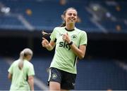 3 June 2024; Eva Mangan during a Republic of Ireland women's training session at Friends Arena in Stockholm, Sweden. Photo by Stephen McCarthy/Sportsfile
