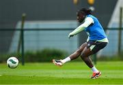 3 June 2024; Michael Obafemi during a Republic of Ireland training session at the FAI National Training Centre in Abbotstown, Dublin. Photo by Brendan Moran/Sportsfile