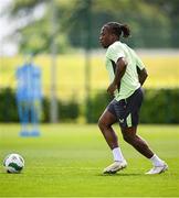 6 June 2024; Michael Obafemi during a Republic of Ireland training session at the FAI National Training Centre in Abbotstown, Dublin. Photo by Seb Daly/Sportsfile