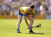 31 July 2004; Niall Gilligan, Clare. Guinness All-Ireland Hurling Championship Quarter Final Replay, Clare v Kilkenny, Semple Stadium, Thurles, Co. Tipperary. Picture credit; Brendan Moran / SPORTSFILE