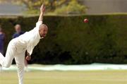 7 August 2004; Ireland's Andre Botha bowls during the game against Scotland. ICC Inter Continental Cup, European Group Match, Ireland v Scotland, Clontarf Cricket Club, Clontarf, Dublin. Picture credit; Matt Browne / SPORTSFILE