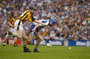8 August 2004; Michael Walsh, Waterford, in action against Peter Barry, Kilkenny. Guinness All-Ireland Senior Hurling Championship Semi-Final, Waterford v Kilkenny, Croke Park, Dublin. Picture credit; Ray McManus / SPORTSFILE
