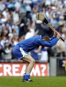 8 August 2004;  Waterford goalkeeper Ian O'Regan shows his disapointment after a team-mate missed a scoring chance at the other end of the pitch. Guinness All-Ireland Senior Hurling Championship Semi-Final, Waterford v Kilkenny, Croke Park, Dublin. Picture credit; David Maher / SPORTSFILE