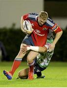 20 September 2013; Keith Earls, Munster, is tackled by Michele Campagnaro, Benetton Treviso. Celtic League 2013/14, Round 3, Benetton Treviso v Munster, Stadio Monigo, Treviso, Italy. Picture credit: Roberto Bregani / SPORTSFILE