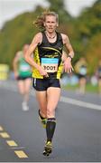 21 September 2013; Eventual winner Maria McCambridge in action during the half-marathon Airtricity Dublin race series. Phoenix Park, Dublin. Picture credit: Pat Murphy / SPORTSFILE