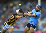 8 June 2024; Dara Purcell of Dublin in action against Paddy Deegan of Kilkenny during the Leinster GAA Hurling Senior Championship final match between Kilkenny and Dublin at Croke Park in Dublin. Photo by John Sheridan/Sportsfile