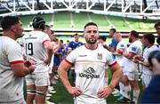 8 June 2024; John Cooney of Ulster after his side's defeat in the United Rugby Championship quarter-final match between Leinster and Ulster at the Aviva Stadium in Dublin. Photo by Harry Murphy/Sportsfile