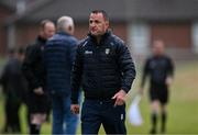 9 June 2024; Antrim manager Andy McEntee during the Tailteann Cup preliminary quarter-final match between Antrim and London at Corrigan Park in Belfast. Photo by Stephen Marken/Sportsfile