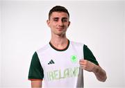 13 June 2024; Ireland Olympic Taekwondo athlete Jack Woolley during the Team Ireland Paris 2024 Team Announcement at the National Indoor Arena on the Sport Ireland Campus, Dublin. Photo by David Fitzgerald/Sportsfile