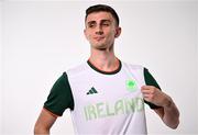 13 June 2024; Ireland Olympic Taekwondo athlete Jack Woolley during the Team Ireland Paris 2024 Team Announcement at the National Indoor Arena on the Sport Ireland Campus, Dublin. Photo by David Fitzgerald/Sportsfile