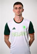 13 June 2024; Ireland Olympic Taekwondo athlete Jack Woolley during the Team Ireland Paris 2024 Team Announcement at the National Indoor Arena on the Sport Ireland Campus, Dublin. Photo by David Fitzgerald/Sportsfile
