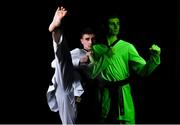 13 June 2024; Ireland Olympic Taekwondo athlete Jack Woolley during the Team Ireland Paris 2024 Team Announcement at the National Indoor Arena on the Sport Ireland Campus, Dublin. Photo by David Fitzgerald/Sportsfile