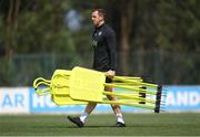 10 June 2024; Goalkeeping coach Rene Gilmartin during a Republic of Ireland training session at Estádio de São Miguel in Gondomar, Portugal. Photo by Stephen McCarthy/Sportsfile