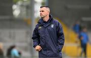 15 June 2024; Cavan manager Raymond Galligan ahead of the GAA Football All-Ireland Senior Championship Round 3 match between Cavan and Roscommon at Glennon Brothers Pearse Park in Longford. Photo by Daire Brennan/Sportsfile