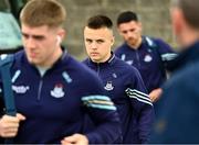 16 June 2024; Eoin Murchan of Dublin arrives ahead of the GAA Football All-Ireland Senior Championship Round 3 match between Dublin and Mayo at Dr Hyde Park in Roscommon. Photo by Daire Brennan/Sportsfile