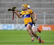 16 June 2024; Matthew Corbett of Clare in action against Conor Holohan of Kilkenny during the Electric Ireland GAA Hurling All-Ireland Minor Hurling Championship Semi-Final match between Kilkenny and Clare at FBD Semple Stadium in Thurles, Tipperary. Photo by Matt Browne/Sportsfile