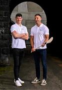 18 June 2024; Dublin legend Diarmuid Connolly, left, and former Cork dual star Eoin Cadogan teamed up with BoyleSports to preview this weekend’s action. Get paid out early with BoyleSports if your team goes 7 points ahead, even if they draw or lose!. Photo by Harry Murphy/Sportsfile