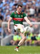 16 June 2024; Matthew Ruane of Mayo during the GAA Football All-Ireland Senior Championship Round 3 match between Dublin and Mayo at Dr Hyde Park in Roscommon. Photo by Daire Brennan/Sportsfile