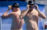 20 June 2024; Evan Bailey of Ireland before competing in the Men's 200m Freestyle heats during day four of the 2024 European Aquatics Championships at Belgrade, Serbia. Photo by Nikola Krstic/Sportsfile