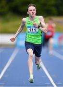 22 June 2024; John Delaney of St Fergal's College Rathdowney, representing Leinster, competes in the Boys 400m during the 123.ie Tailteann Interprovincial Games at Morton Stadium in Santry, Dublin. Photo by Tyler Miller/Sportsfile