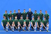 24 June 2024; The Ireland men's hockey team in attendance during the Team Ireland Paris 2024 team announcement for Hockey at Banbridge Hockey Club in Banbridge, Down. Photo by Sam Barnes/Sportsfile