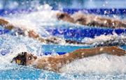 22 June 2024; Lottie Cullen of Ireland competes in the Women's 100m Backstroke final during day five of the 2024 European Aquatics Championships in Belgrade, Serbia. Photo by Nikola Krstic/Sportsfile
