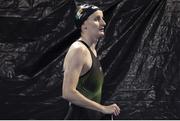 22 June 2024; Danielle Hill of Ireland after the Women's 100m Backstroke final during day five of the 2024 European Aquatics Championships in Belgrade, Serbia. Photo by Nikola Krstic/Sportsfile