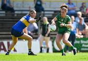 23 June 2024; Emma Duggan of Meath in action against Emer McCarthy of Tipperary during the TG4 All-Ireland Ladies Football Senior Championship Round 3 match between Meath and Tipperary at Páirc Tailteann in Navan, Meath. Photo by Brendan Moran/Sportsfile