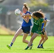 23 June 2024; Aishling Moloney of Tipperary is tackled by Emma Duggan of Meath during the TG4 All-Ireland Ladies Football Senior Championship Round 3 match between Meath and Tipperary at Páirc Tailteann in Navan, Meath. Photo by Brendan Moran/Sportsfile