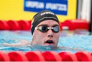 23 June 2024; Nathan Wiffen of Ireland after the Men's 1500m Freestyle final during day seven of the 2024 European Aquatics Championships at Belgrade, Serbia. Photo by Nikola Krstic/Sportsfile