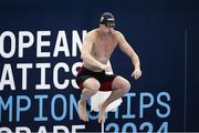 23 June 2024; Shane Ryan of Ireland before the Men's 50m Freestyle final during day seven of the 2024 European Aquatics Championships at Belgrade, Serbia. Photo by Nikola Krstic/Sportsfile