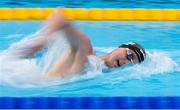 23 June 2024; Nathan Wiffen of Ireland competes in the Men's 1500m Freestyle final during day seven of the 2024 European Aquatics Championships at Belgrade, Serbia. Photo by Nikola Krstic/Sportsfile